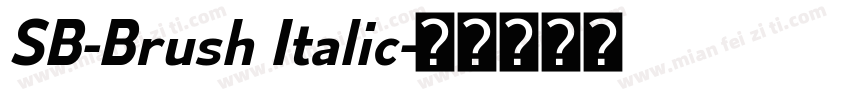 SB-Brush Italic字体转换